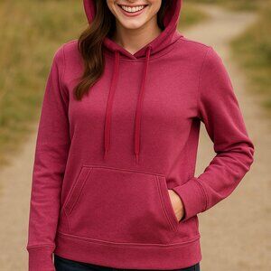 Athletic‎ Works Pink Pullover Hoodie with kangaroo pocket - small
